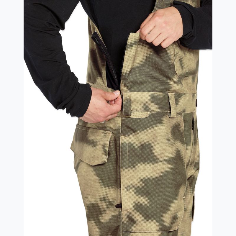 Pantaloni de snowboard pentru bărbați Volcom Roan Bib Overall camouflage 6