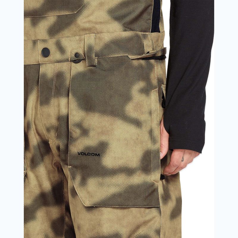 Pantaloni de snowboard pentru bărbați Volcom Roan Bib Overall camouflage 7