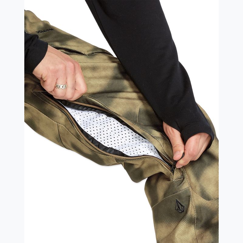 Pantaloni de snowboard pentru bărbați Volcom Roan Bib Overall camouflage 8