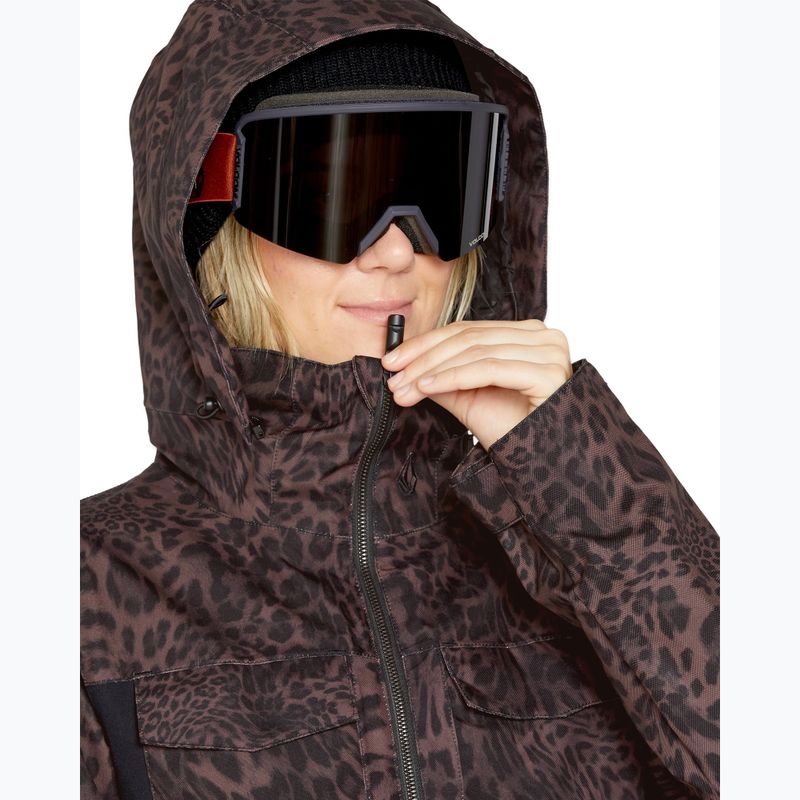 Costum de snowboard petru femei Volcom Shiloh Snow leopard 5