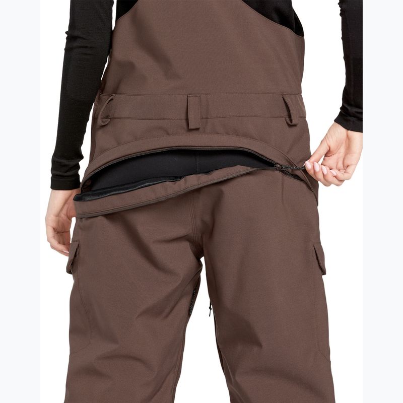 Pantaloni de snowboard pentru femei Volcom Creston 3D Stretch Bib Overall mahogany 7