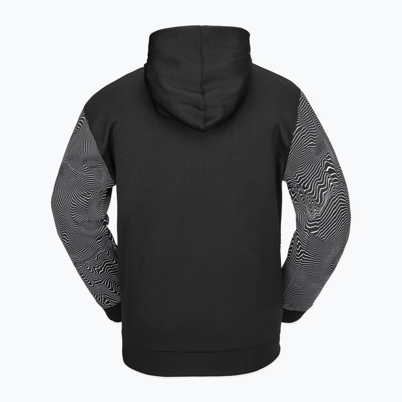Hanorac de snowboard pentru bărbați Volcom Hydro Riding Hoodie black print 2