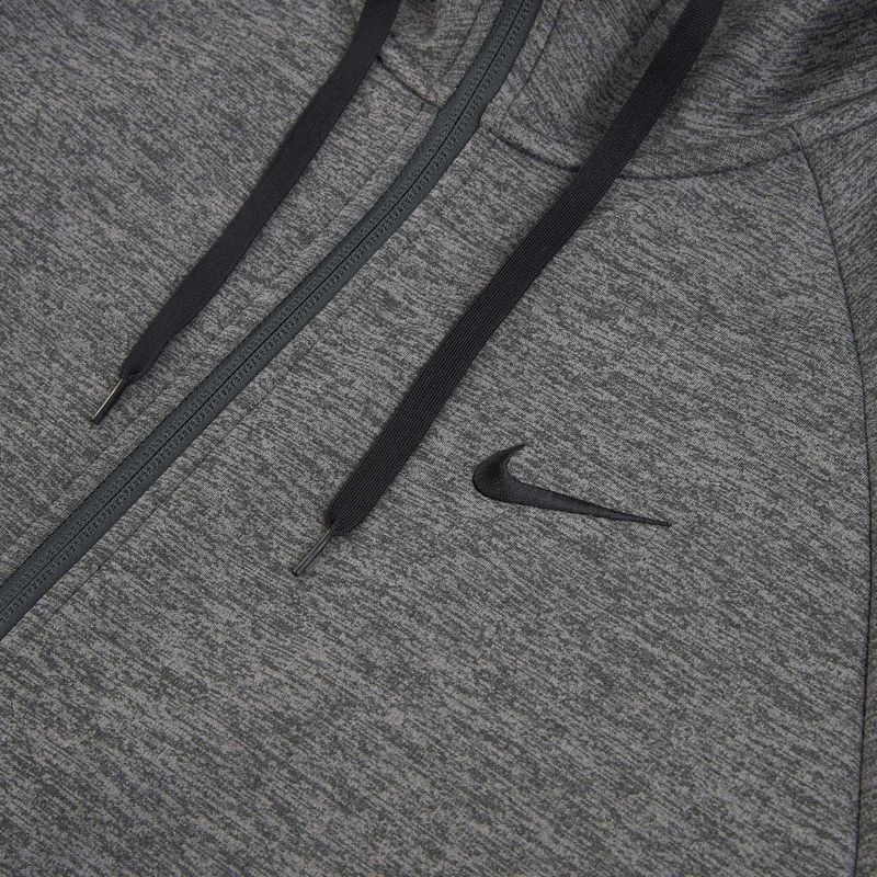 Bluză de antrenament pentru bărbați Nike Therma Fit Full-Zip charcoal heather/dark smoke grey/black 10