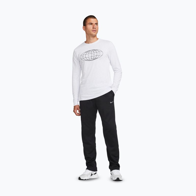 Pantaloni de antrenament pentru bărbați Nike Therma-FIT Open Hem black/black/white 2