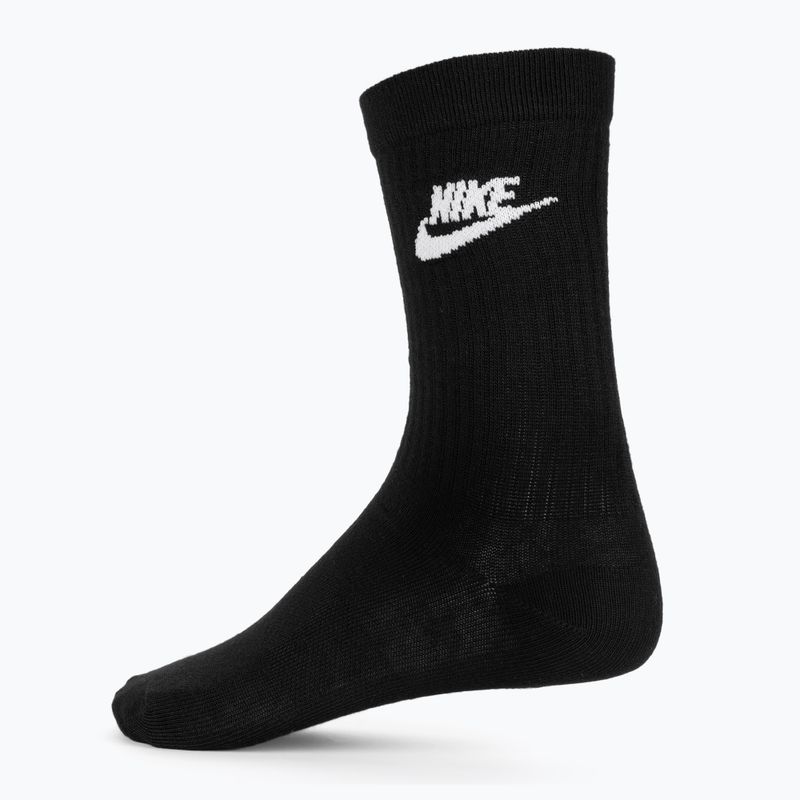 Șosete Nike Sportswear Everyday Essential 3 perechi black/white 2