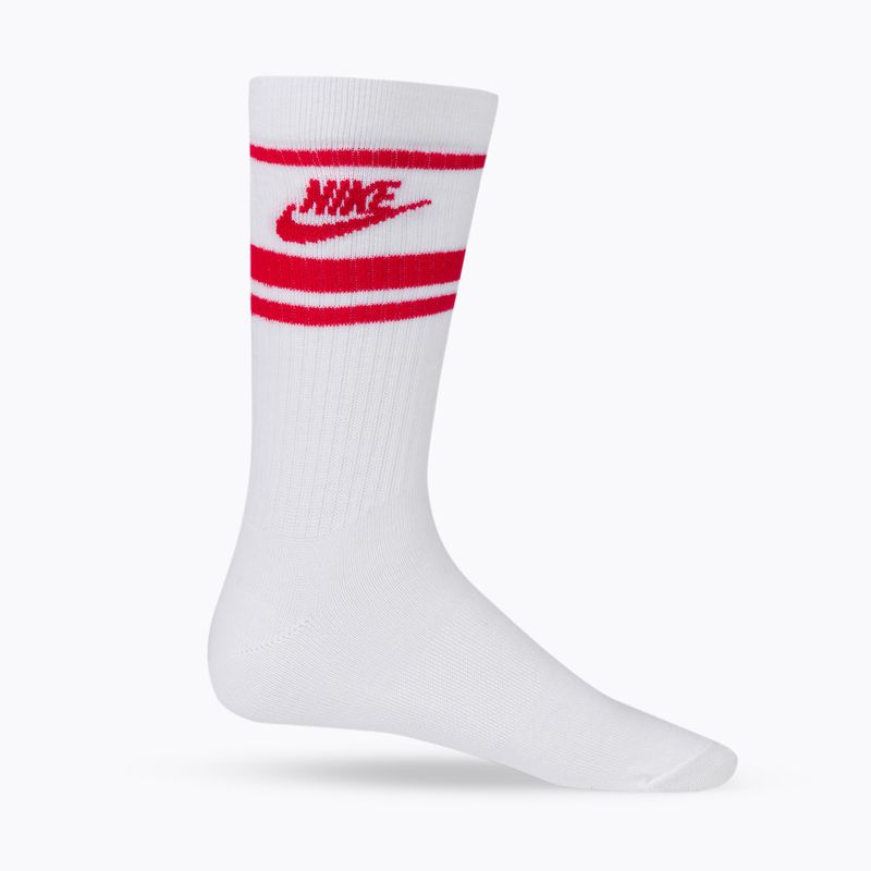 Nike Sportswear Everyday Essential șosete de antrenament roșu și alb DX5089-102 3
