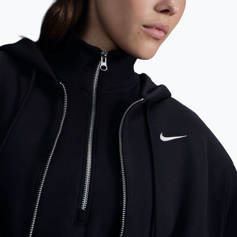 Bluză pentru femei Nike Sportswear Phoenix Fleece black/sail 5