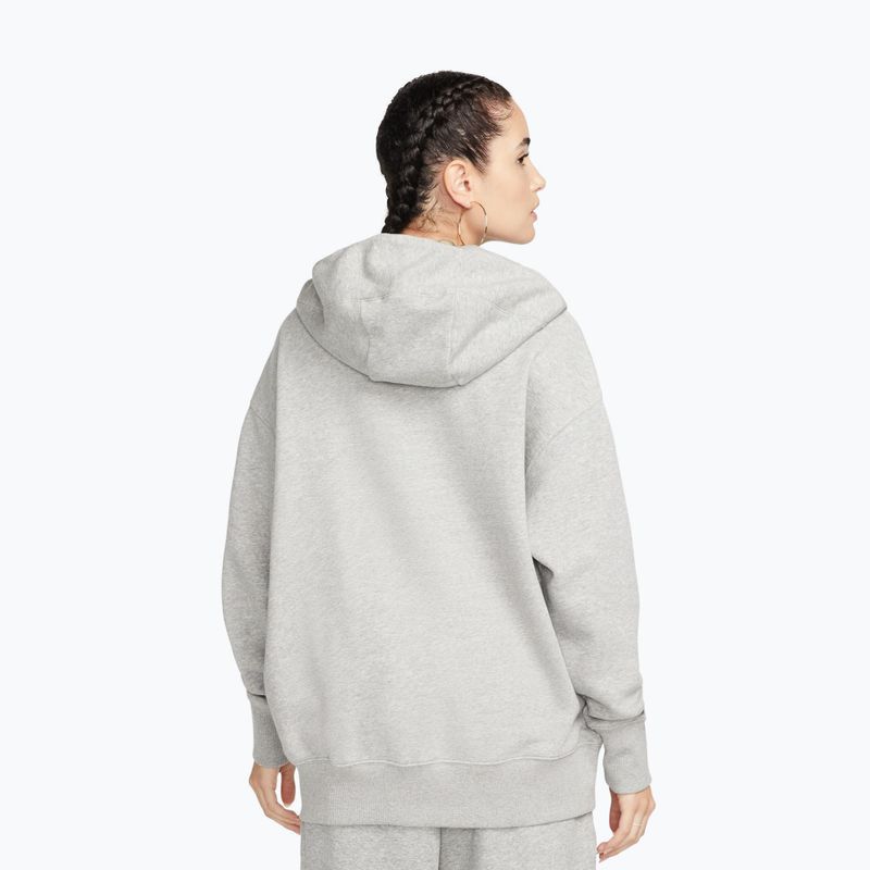 Bluză pentru femei  Nike Sportswear Phoenix Fleece dark grey heather/sail 3