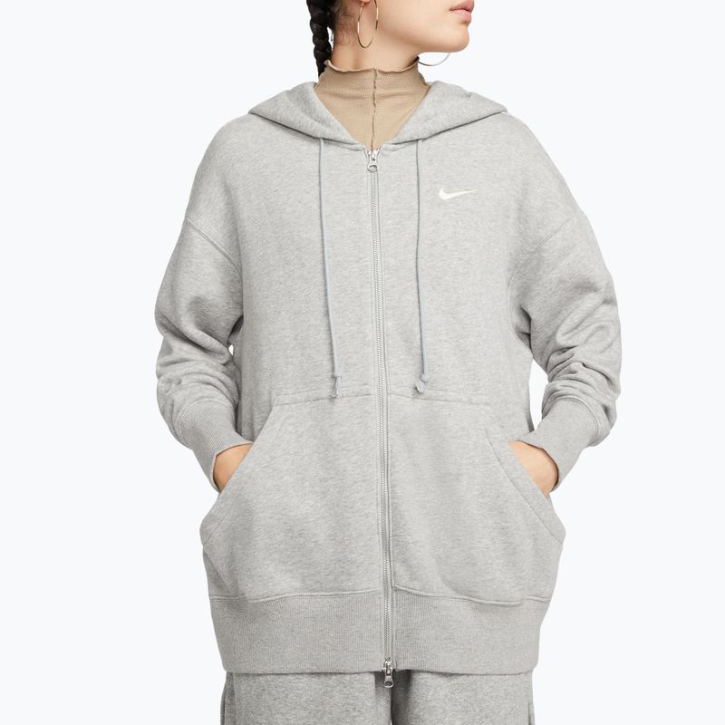 Bluză pentru femei  Nike Sportswear Phoenix Fleece dark grey heather/sail 4