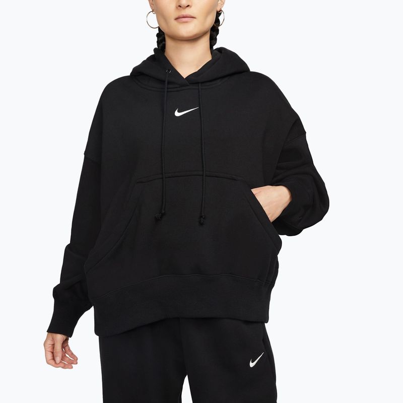 Bluză pentru femei Nike Sportswear Phoenix Fleece Oversized black/sail 4