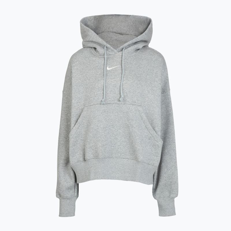 Bluză pentru femei Nike Sportswear Phoenix Fleece Oversized dark grey heather/sail 9