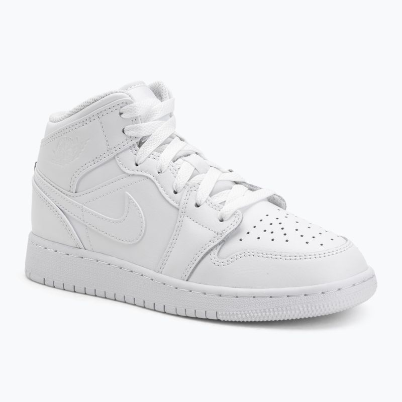 Încălțăminte Jordan 1 Mid white/white/white