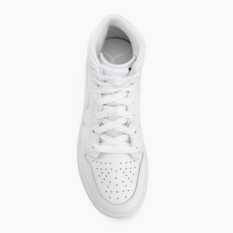 Încălțăminte Jordan 1 Mid white/white/white 5