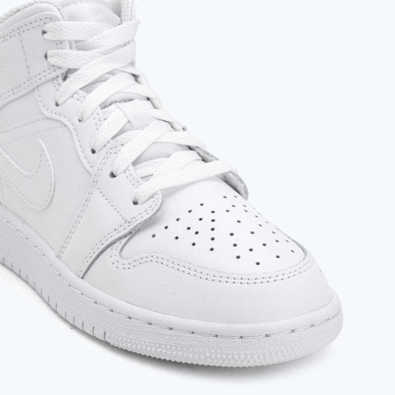 Încălțăminte pentru copii Nike Jordan 1 Mid white/white/white 7