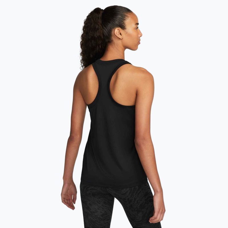 Tank top de antrenament pentru femei  Nike Dri-Fit Racerback Tank Top black 3