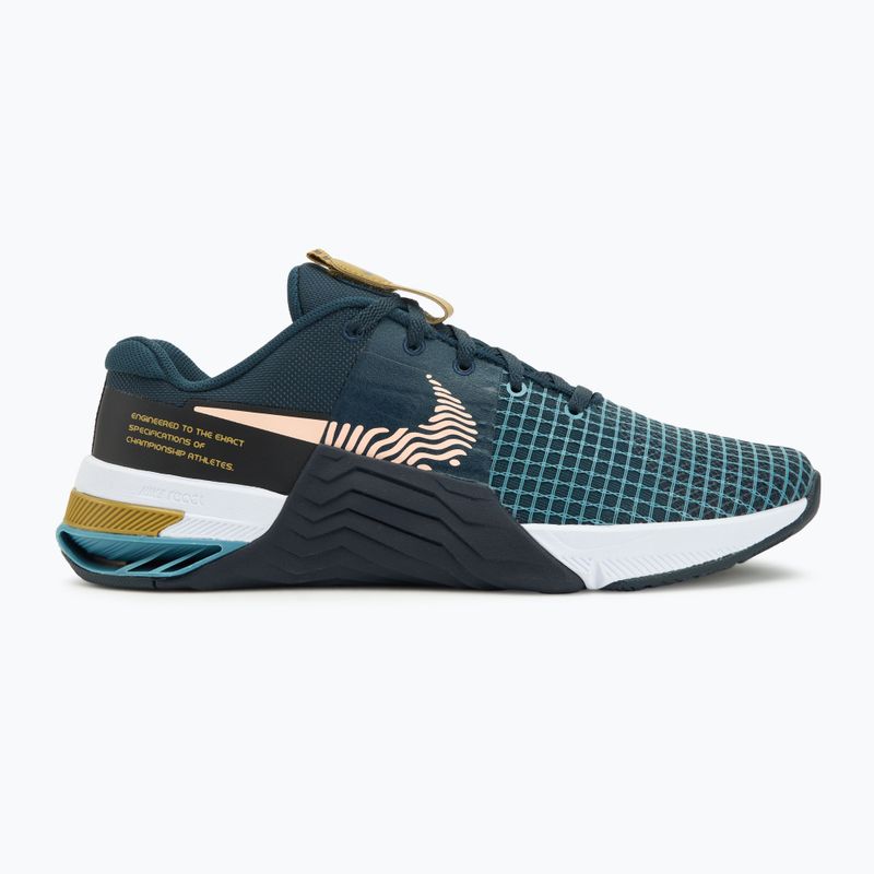 Încălțăminte de antrenament pentru bărbaț Nike Metcon 8 armory navy/obsidian/arctic orange 2