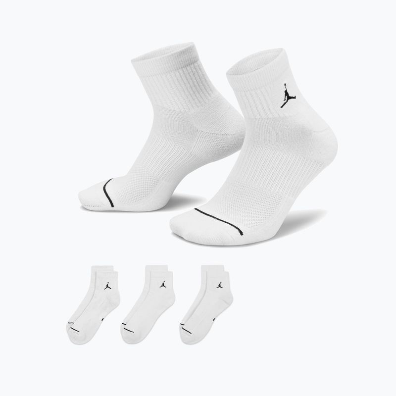 Șosete  Jordan Everyday Ankle 3 pairs white/black 8
