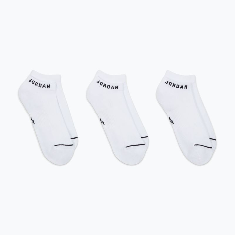 Șosete Nike Jordan Everyday No-Show 3 perechi white/black 6