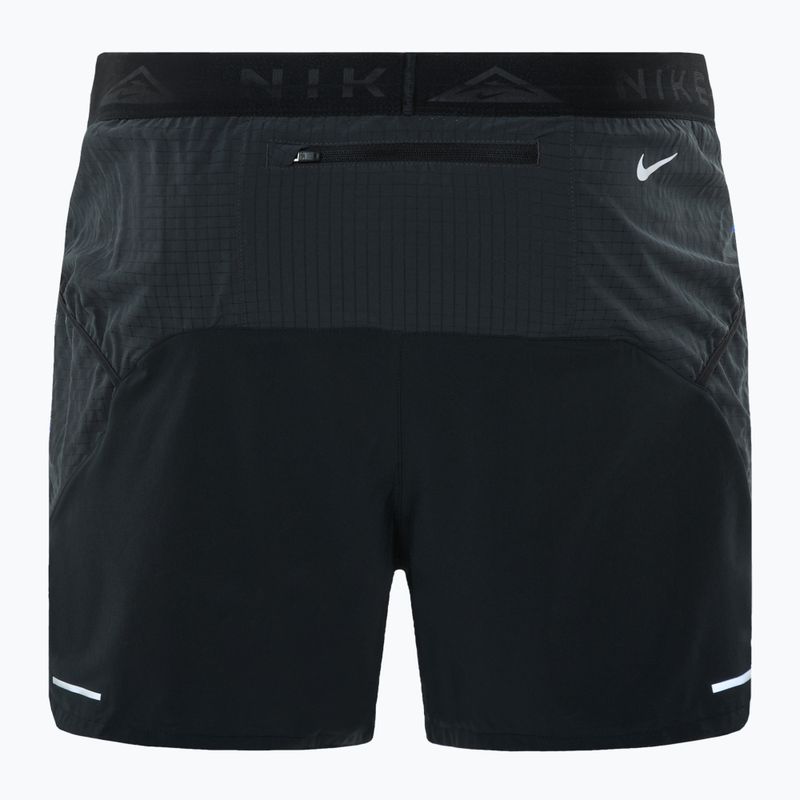 Pantaloni scurți de alergare pentru bărbați Nike Trial Second Sunrise Dri-Fit black/dark smoke grey/white 2