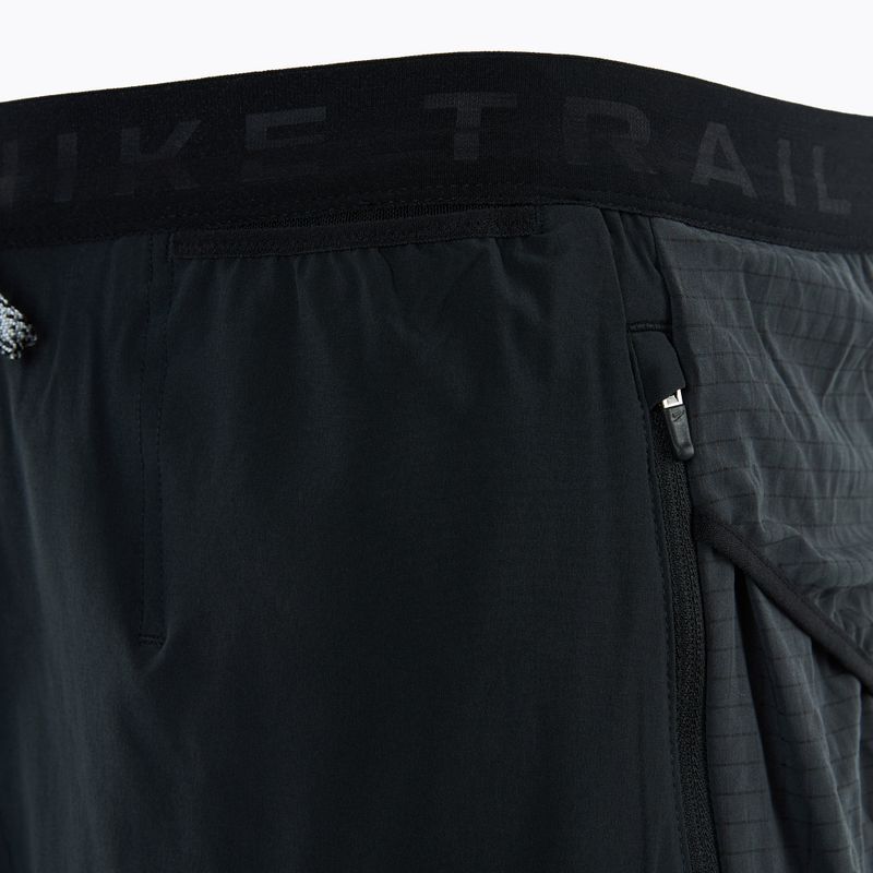 Pantaloni scurți de alergare pentru bărbați Nike Trial Second Sunrise Dri-Fit black/dark smoke grey/white 5