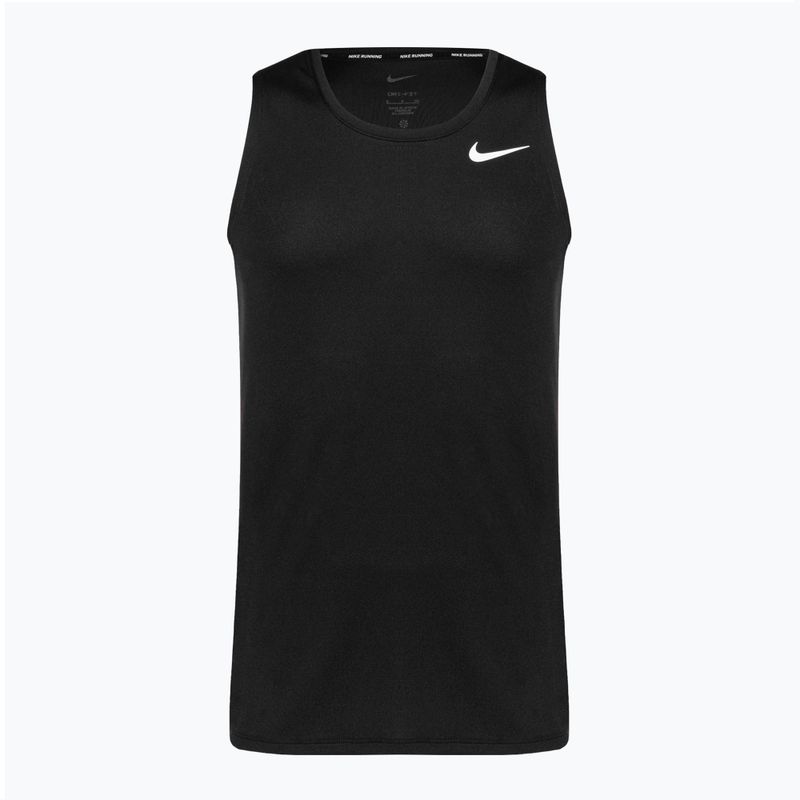 Tank top de alergare pentru bărbați Nike Dri-Fit Miler black