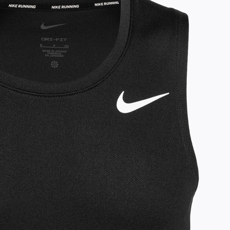 Tank top de alergare pentru bărbați Nike Dri-Fit Miler black 3