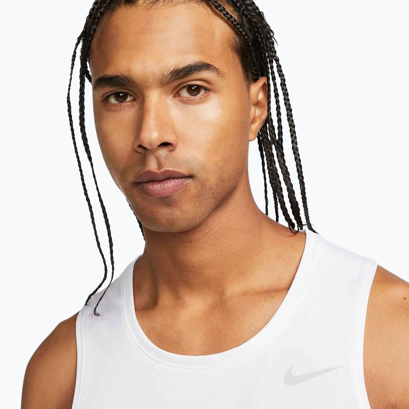 Tricou de alergare pentru bărbați Nike Dri-Fit Miler white 4