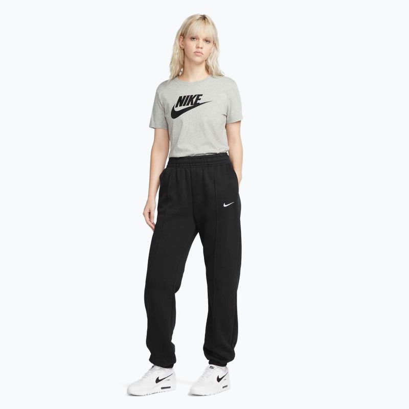 Tricou pentru femei Nike Sportswear Club Essentials Logo dark grey heather/black 2