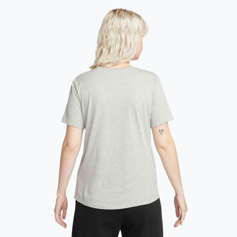 Tricou pentru femei Nike Sportswear Club Essentials Logo dark grey heather/black 3