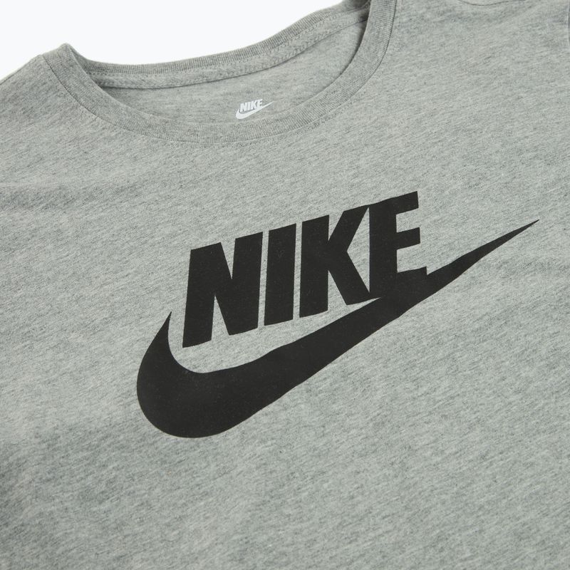 Tricou pentru femei Nike Sportswear Club Essentials Logo dark grey heather/black 7