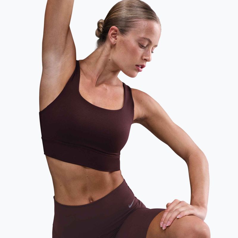 Sutien de antrenament Nike Zenvy Medium-Support burgundy crush/sail 4