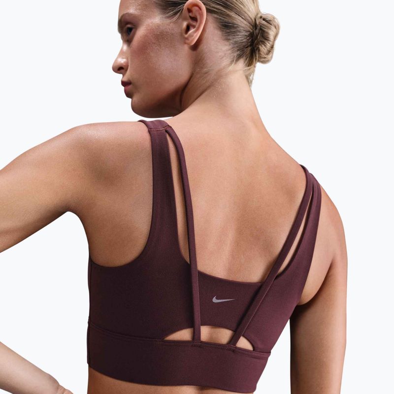 Sutien de antrenament Nike Zenvy Medium-Support burgundy crush/sail 6