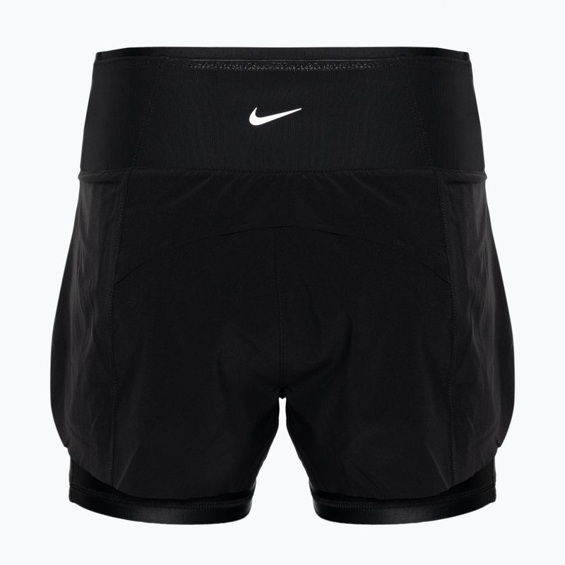 Pantaloni scurți de alergare pentru femei Nike Dri-Fit Swift Mid-Rise 3" 2IN1 2