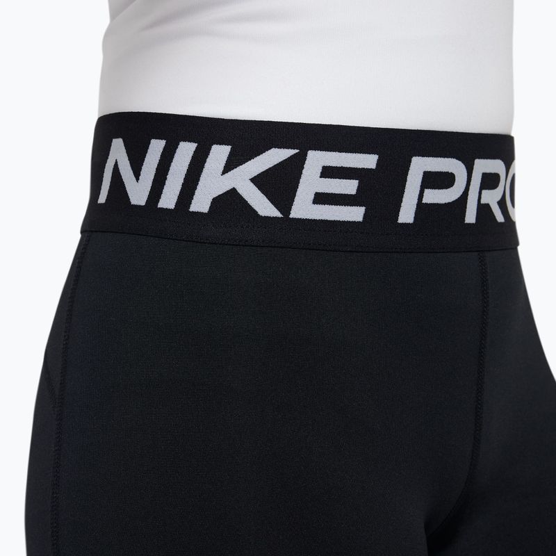 Pantaloni scurți pentru copii Nike Pro Dri-Fit 5" carbon black/white 5