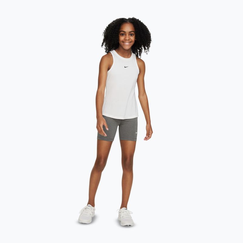 Pantaloni scurți pentru copii Nike Pro Dri-Fit 5" carbon heather/white 2