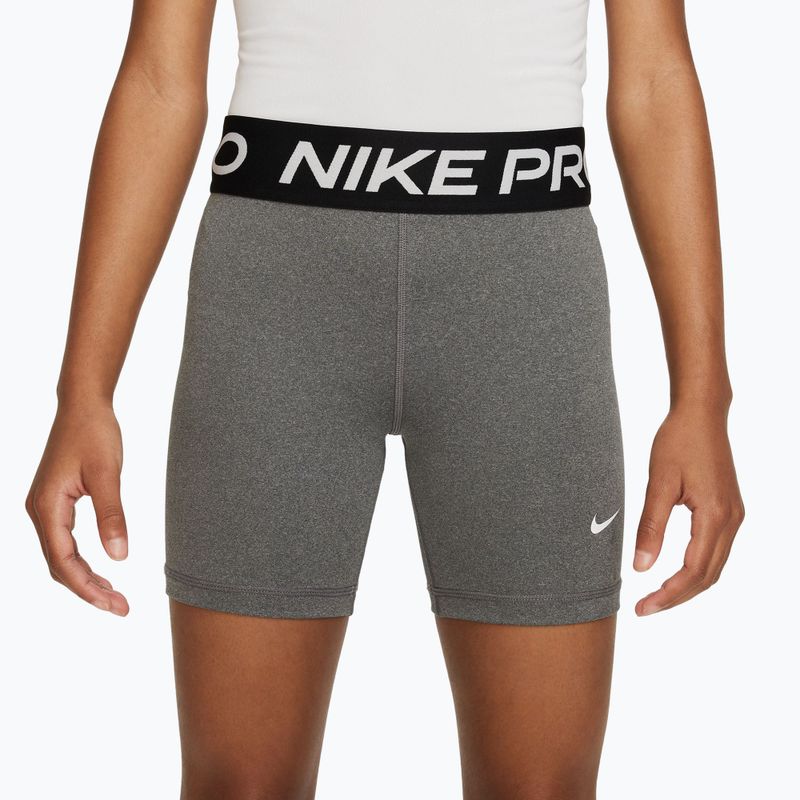 Pantaloni scurți pentru copii Nike Pro Dri-Fit 5" carbon heather/white 3