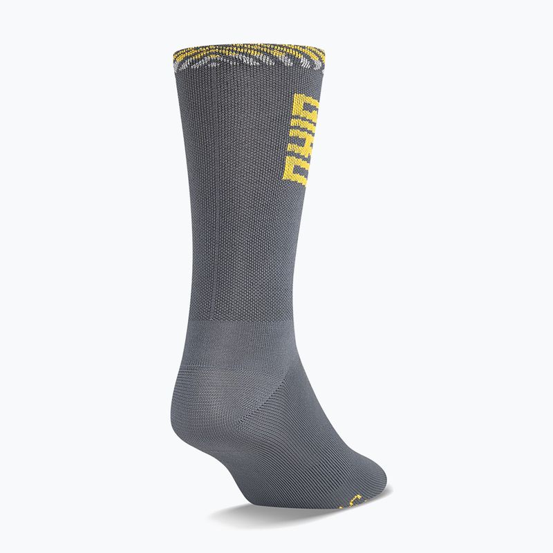Șosete Giro Comp Racer High Rise dark shark/spectra yellow 2
