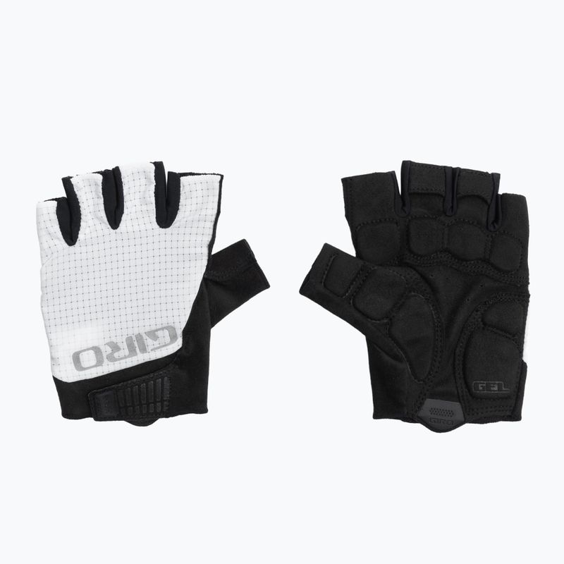 Mănuși de ciclism pentru bărbați Giro Bravo Gel II white