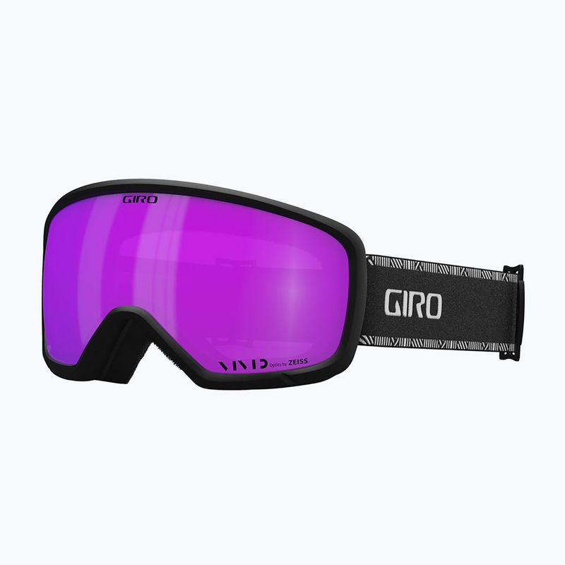 Ochelari de schi pentru femei Giro Millie black&white chute/pink 5