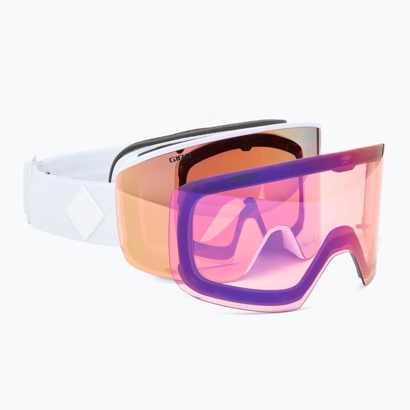 Ochelari de schi pentru femei Giro Ella white bliss/rose gold/infrared