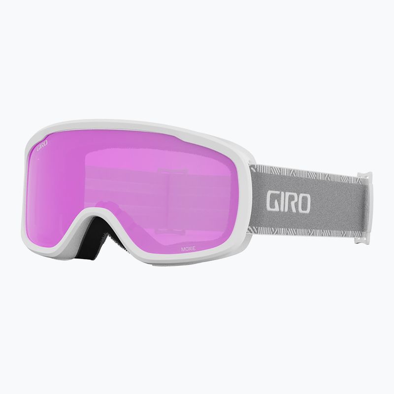 Ochelari de schi pentru femei Giro Moxie white & grey chute/ amber pink/ yellow