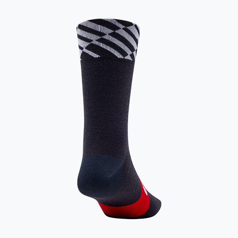 Șosete Giro Seasonal Merino red/white/charcoal 2