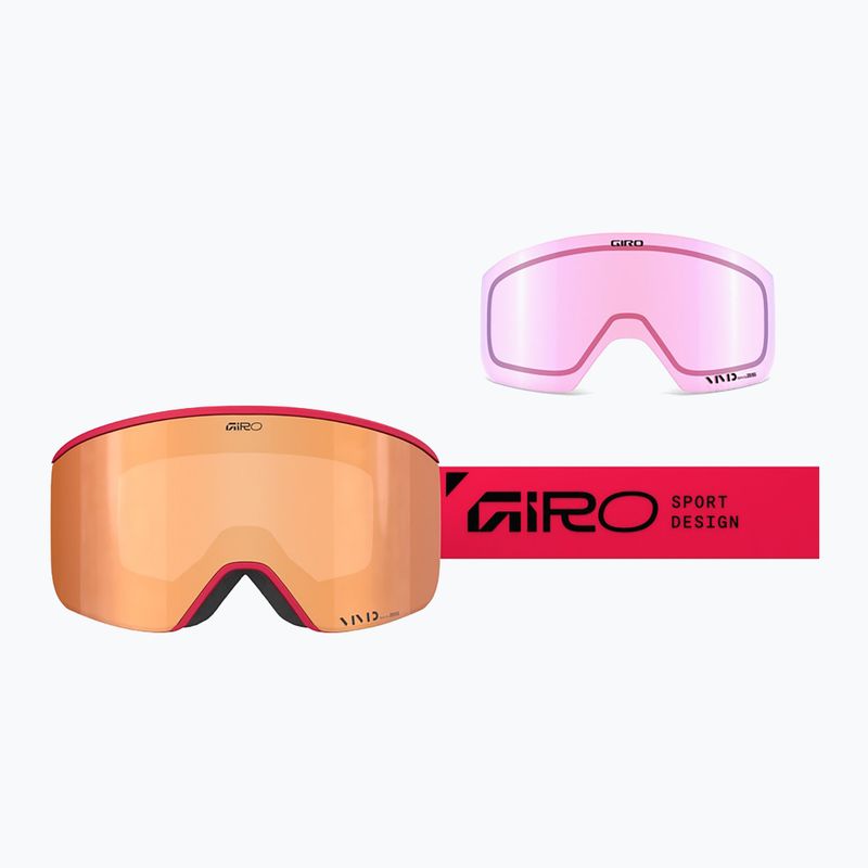 Ochleari de schi Giro Axis glacier red stacked/vivid copper/vivid infrared 2