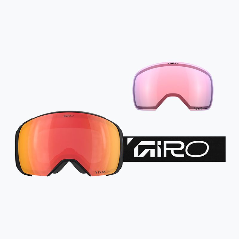 Ochelari de schi Giro Comp black wordmark/vivid ember/vivid infrared 7