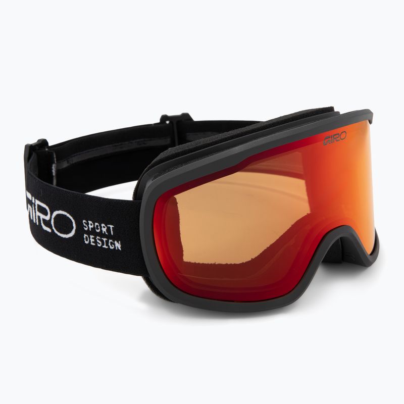 Ochleari de schi Giro Cruz black stacked/amber scarlet