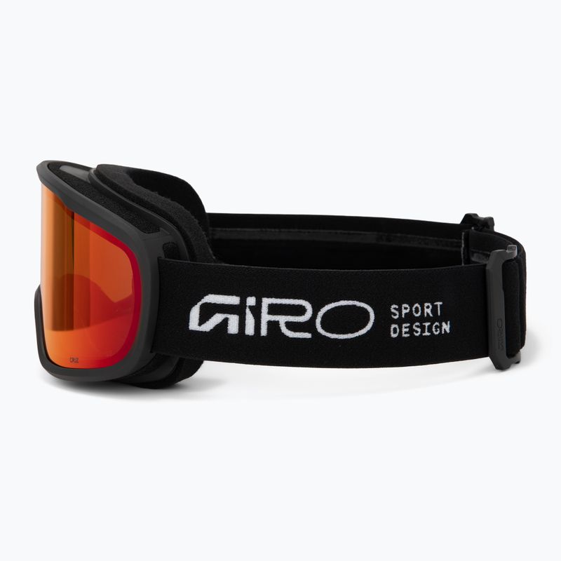 Ochleari de schi Giro Cruz black stacked/amber scarlet 4