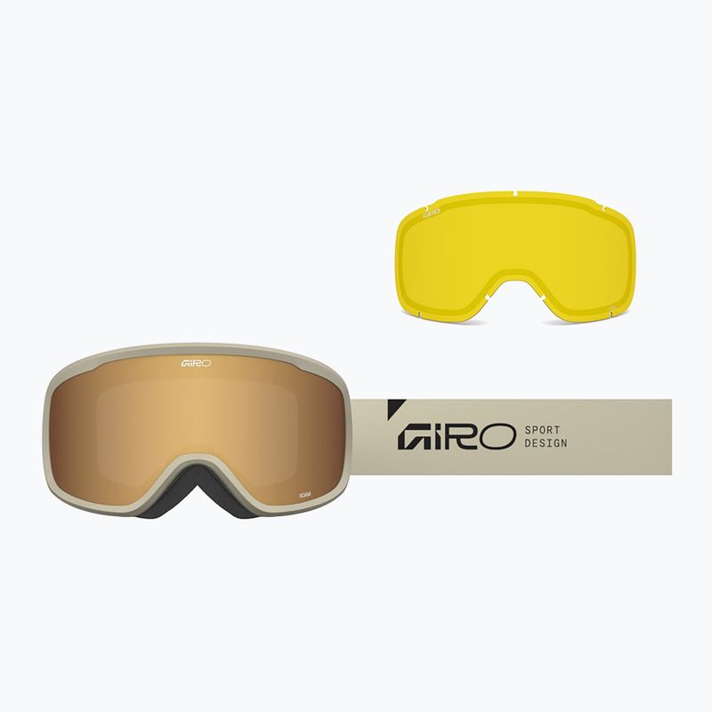 Ochelari de schi Giro Roam stone stacked/amber gold/yellow 7