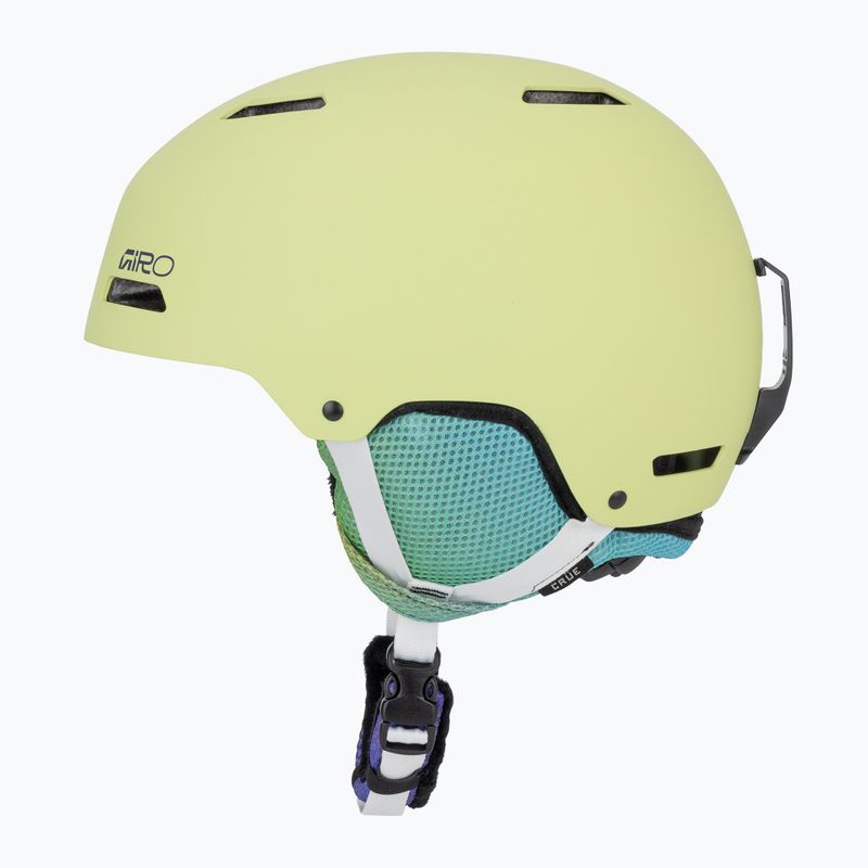 Cască de schi pentru copii Giro Crue matte fluorescent green 3