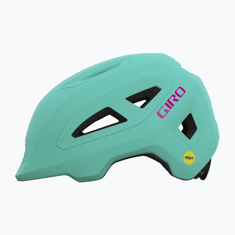Cască de bicicletă pentru copii Giro Scamp II Integrated MIPS matte screaming teal/bright pink 2