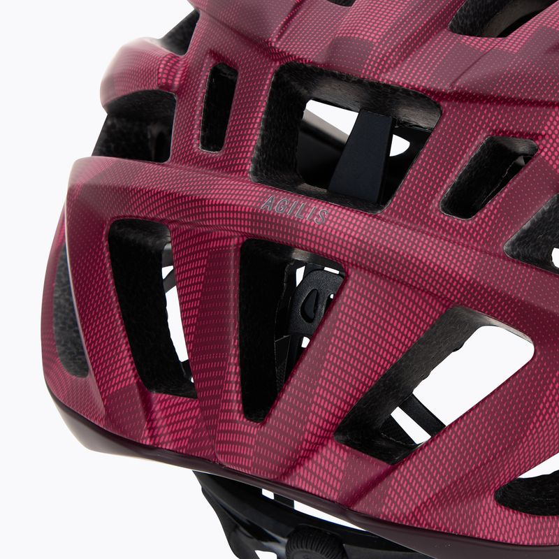 Cască de bicicletă Giro Agilis Integrated MIPS matte dark cherry towers 7